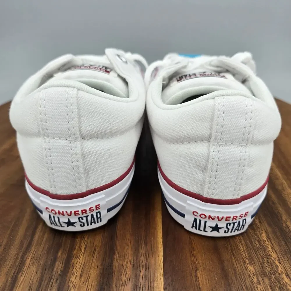 Converse Chuck Taylor All Star Shoes 7Y White Canvas Slip On Athletic Sneakers